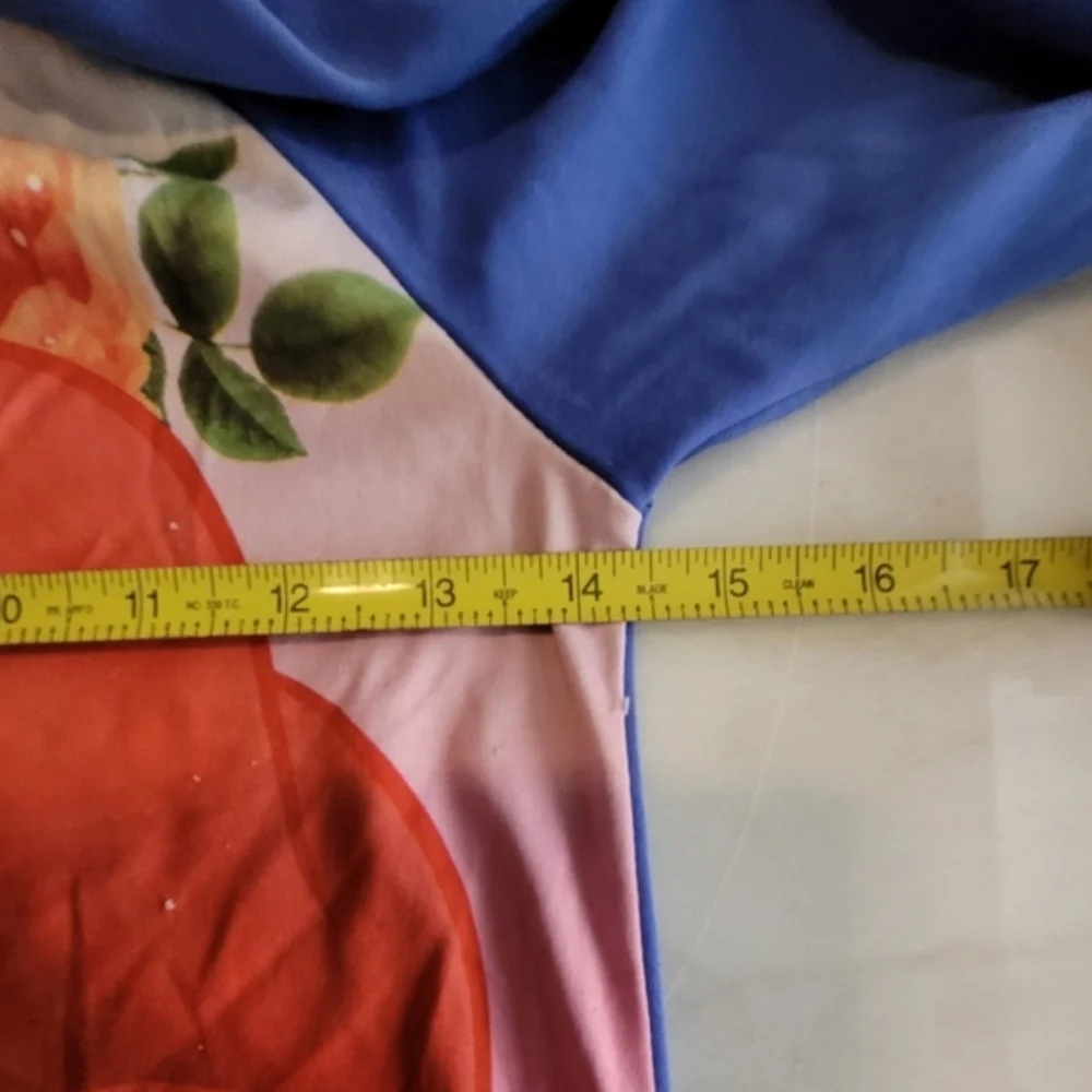 Disney Ariel The Little Mermaid Red and Blue Colorful Pajama Nightgown Size 6x - Picture 9 of 12